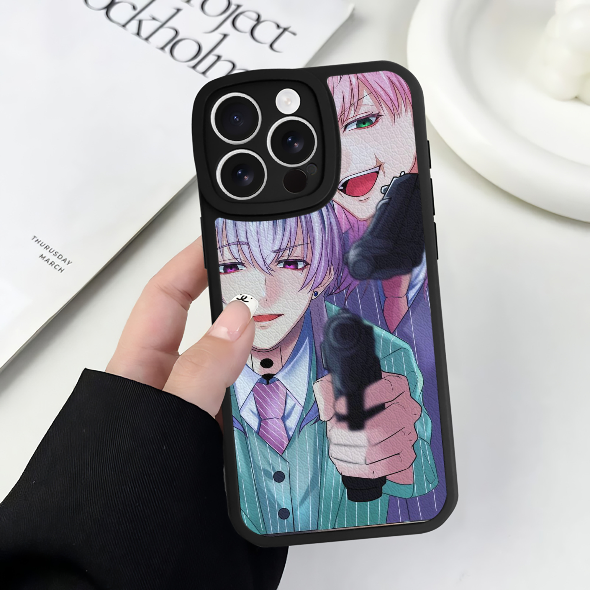 （画像用） 東京リベンジャーズ Tokyo Revengers 【iPhone 16シリーズ対応】シリコンスマホケース（レザー調） 材質：シリコン
